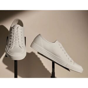 James Perse Cotton Canvas Low Top Vulcanized Sneaker W 12